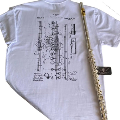 Camiseta Flauta Transversal Djalma Julliot - Project/ Branco Branco Djalma Juliot Project Gg Estampa Localizada