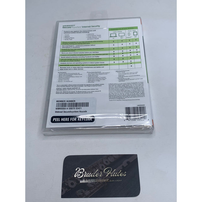 Antivírus Webroot Para Pc Mac Ios Android - Novo E Lacrado