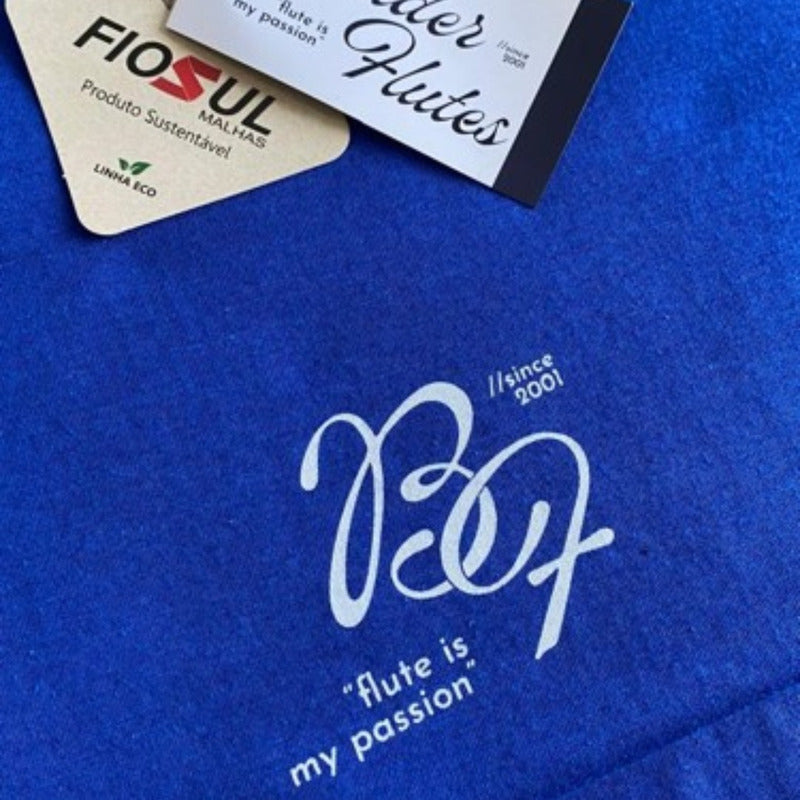 Camiseta Flauta Transversal Djalma Julliot - Project / Azul Azul Djalma Juliot Project G