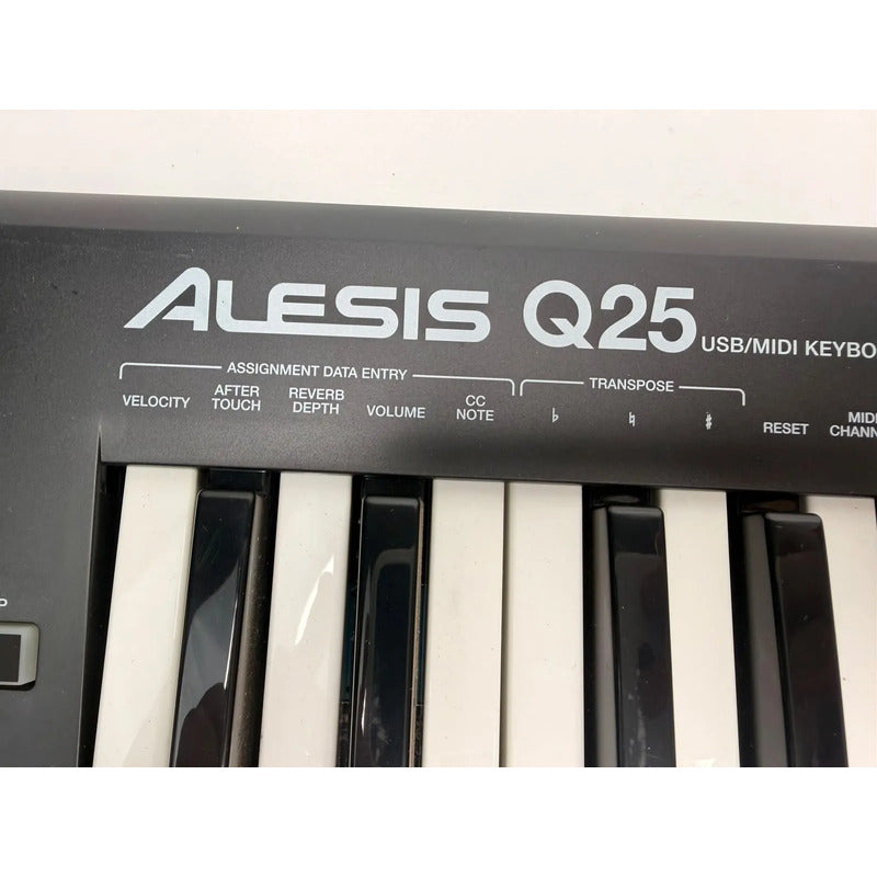 Controlador Midi Alesis Q25 25 Teclas Preto