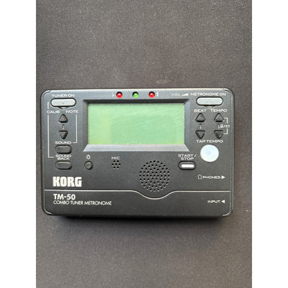 Metrônomo E Afinador Digital Korg Tap Tempo - TM-50 Bk - Made In Usa
