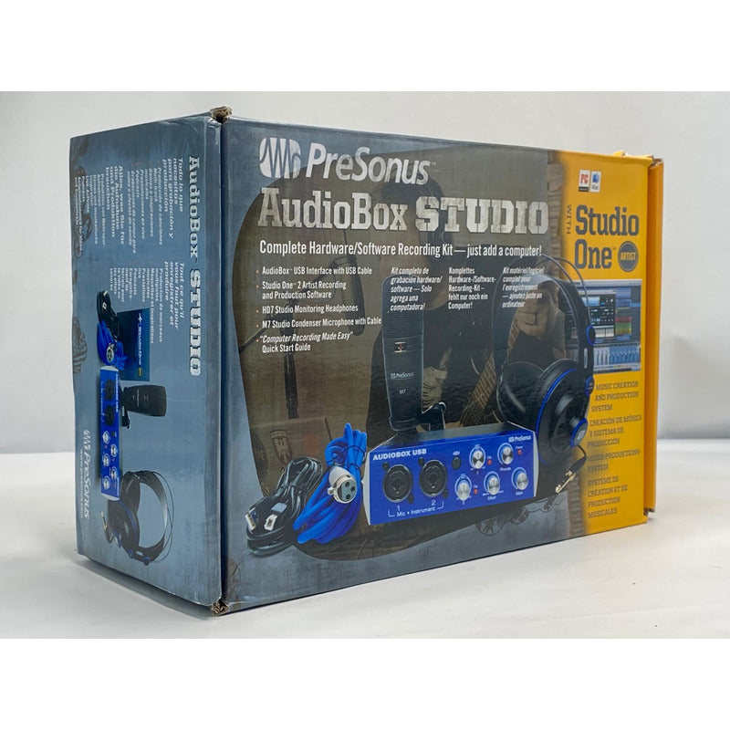 Kit De Estúdio Presonus Audiobox One Studio Para Gravação Azul