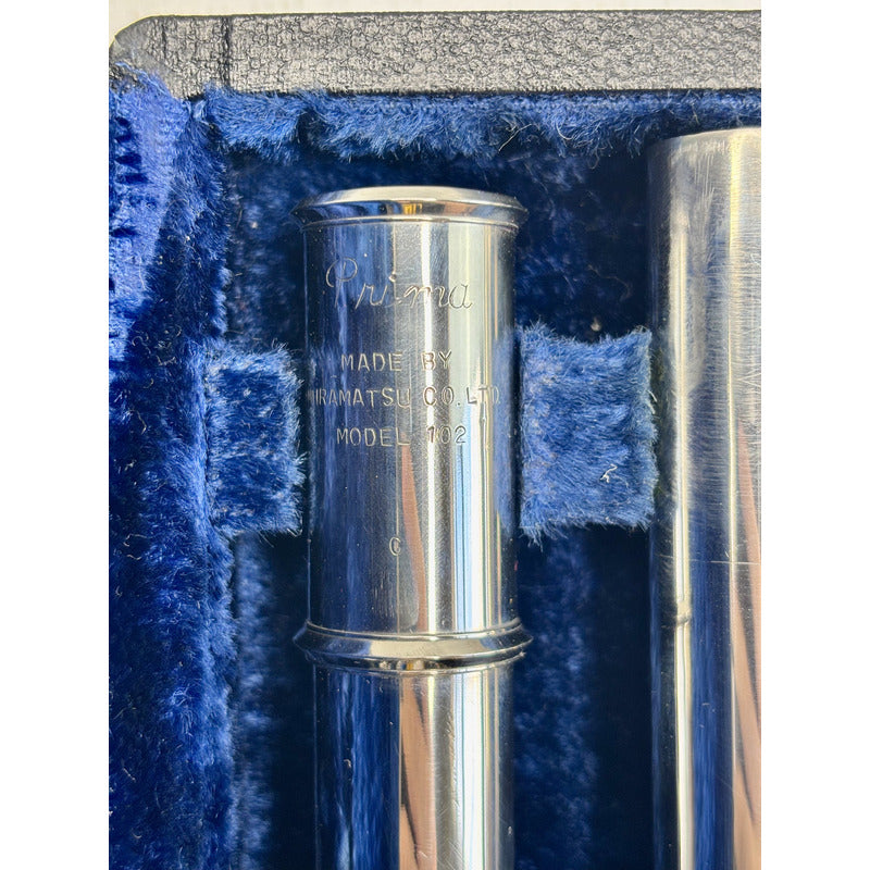 Flauta Transversal Prima Muramatsu 102 Bocal Wave/ Japan #92 Prata