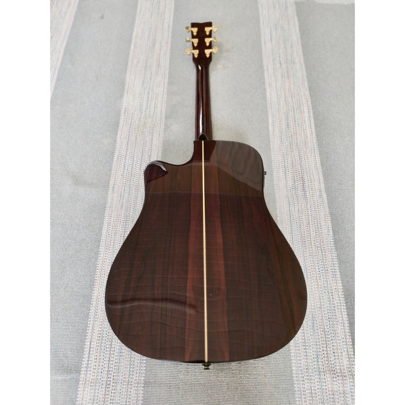 Violão Yamaha Dwx-7c Tbs / Eletroacũstico + Microfone Embutido + Hard Case