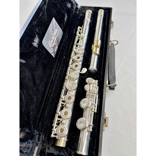 Flauta Transv El Deford  P Lábio Riser Prata + Ouro Usa #97 Prata