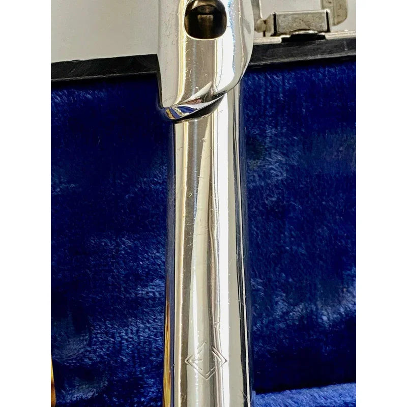 Flauta Transversal Emerson Alpha Porta Lábio+riser Prata #97 Prata