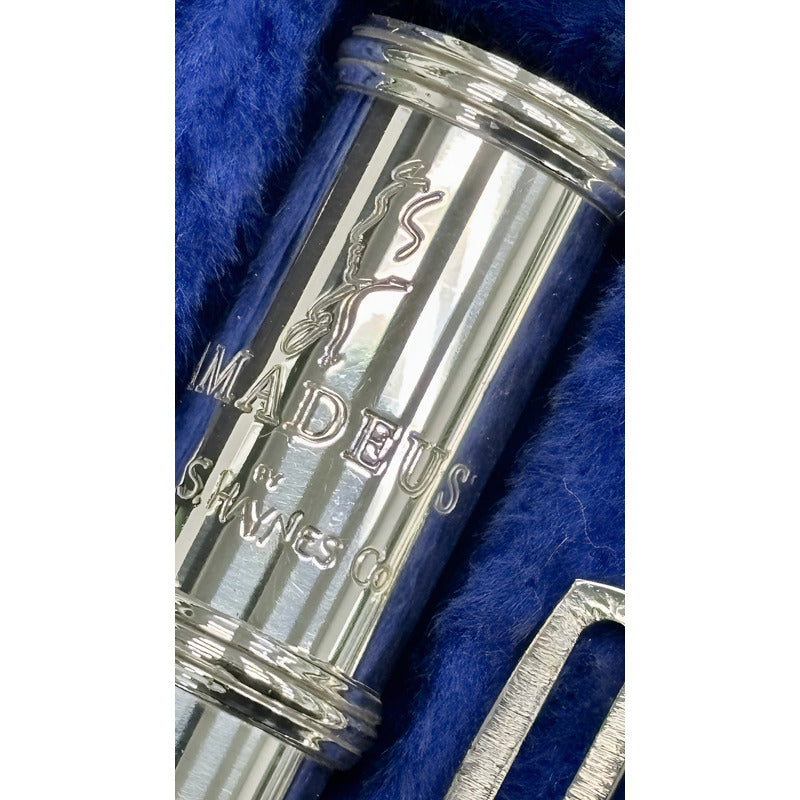 Flauta Transversal Haynes Amadeus AF500 - Porta Lábio + Riser Prata Macica #95