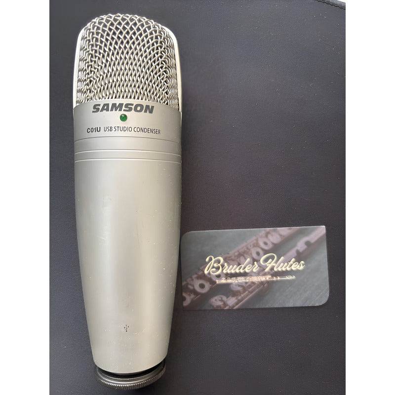 Microfone Usb Condensador Supercardioide Samson C01u - U S A Prateado