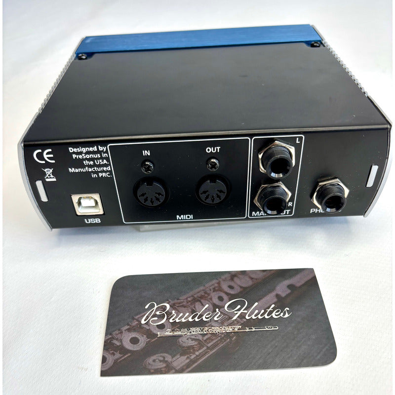 Interface De Áudio Presonus Audiobox Usb / U S A #48 Azul 127/220v