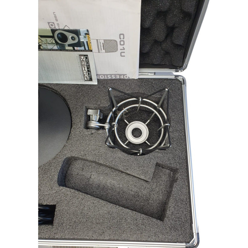 Microfone Condensador Samsom C1ou Pro - Case Alumínio Prateado