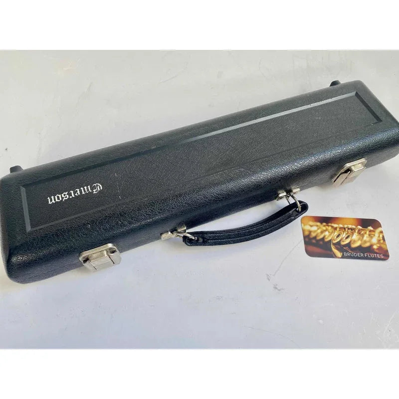 Flauta Transversal Emerson Eld Oh P.lábio+riser Prata Usa #9 Prata