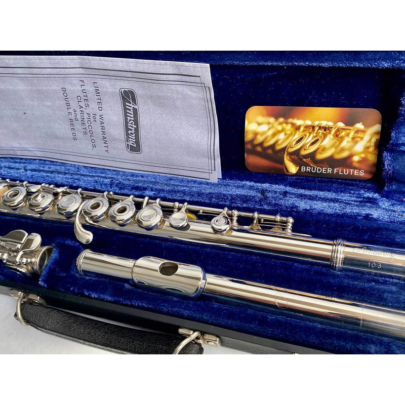 Flauta Transversal Armstrong 103 / Made In Usa #25 Prata