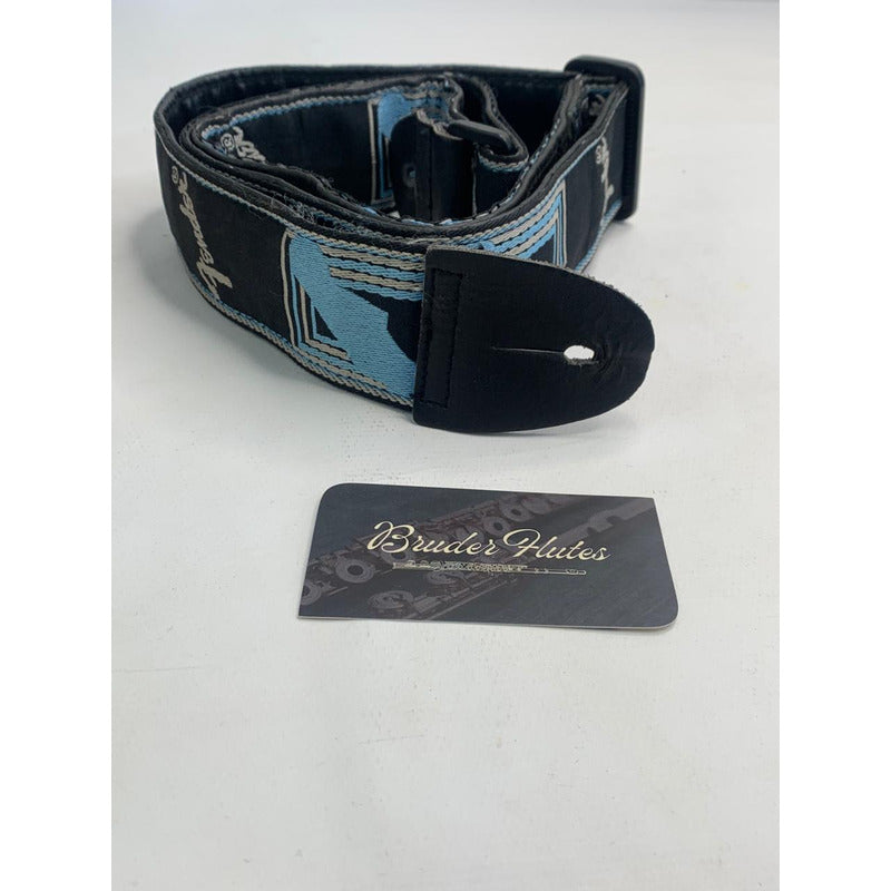 Correia Fender Monogrammed Azul Azul-aço