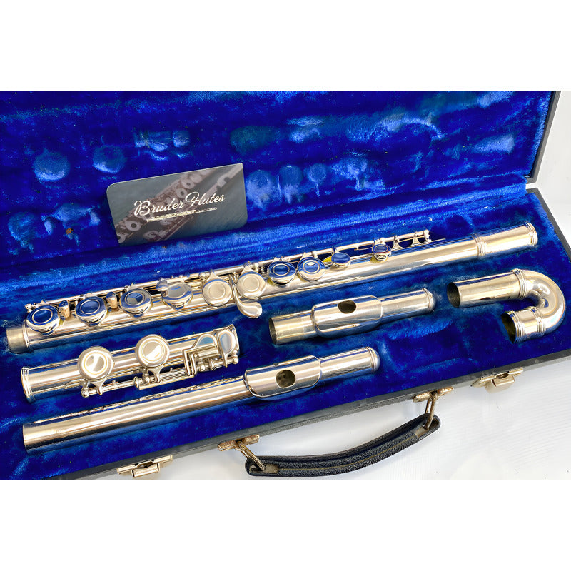 Flauta Transversal Armstrong 104  C/ 2 Bocais - U S A #65 Prata