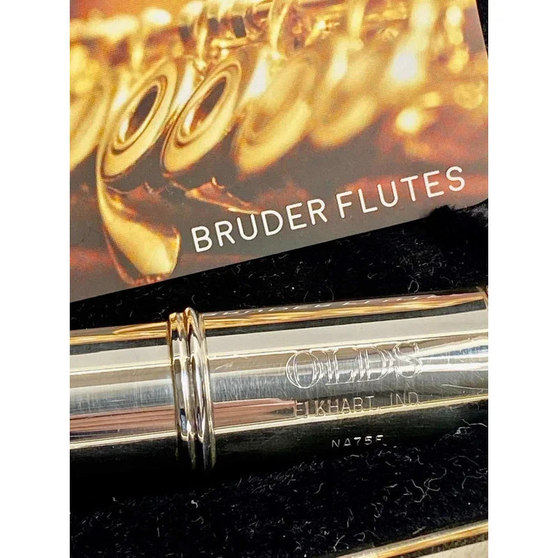 Flauta Transversal Olds Na75f P. Lábio +riser Prata Usa  #11 Prata