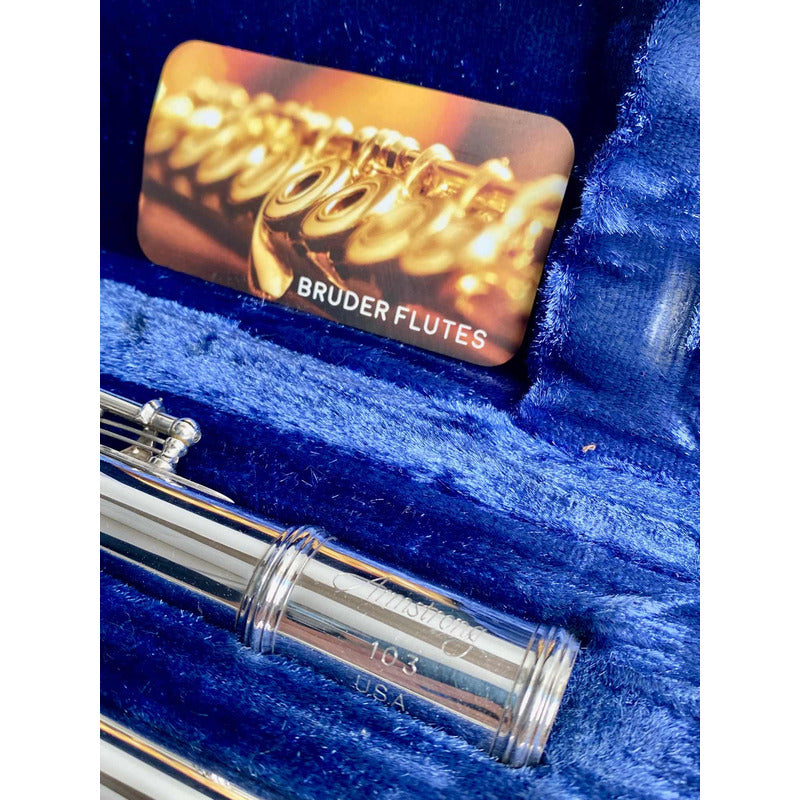 Flauta Transversal Armstrong 103 / Made In Usa #25 Prata