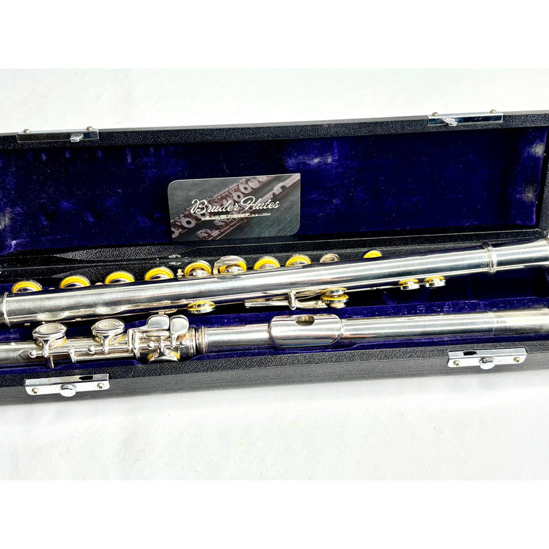 Flauta Transversal Sun Haruno Flutes / Japan / Mi Mec #75 Prata