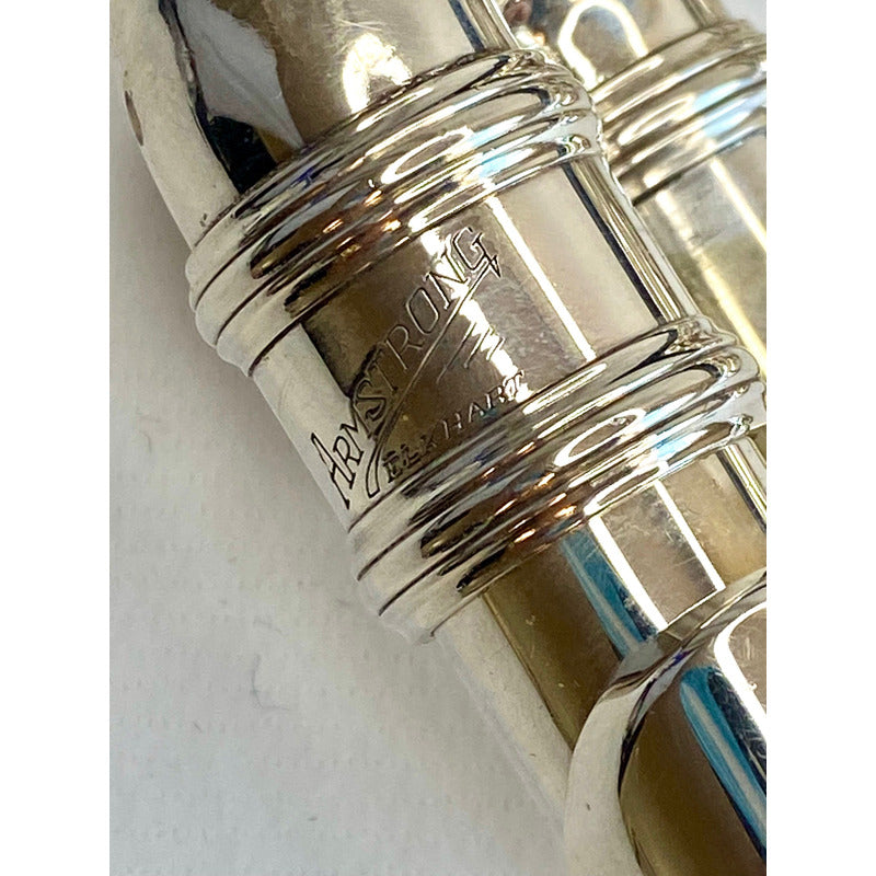 Flauta Transversal Armstrong 104  C/ 2 Bocais - U S A #65 Prata