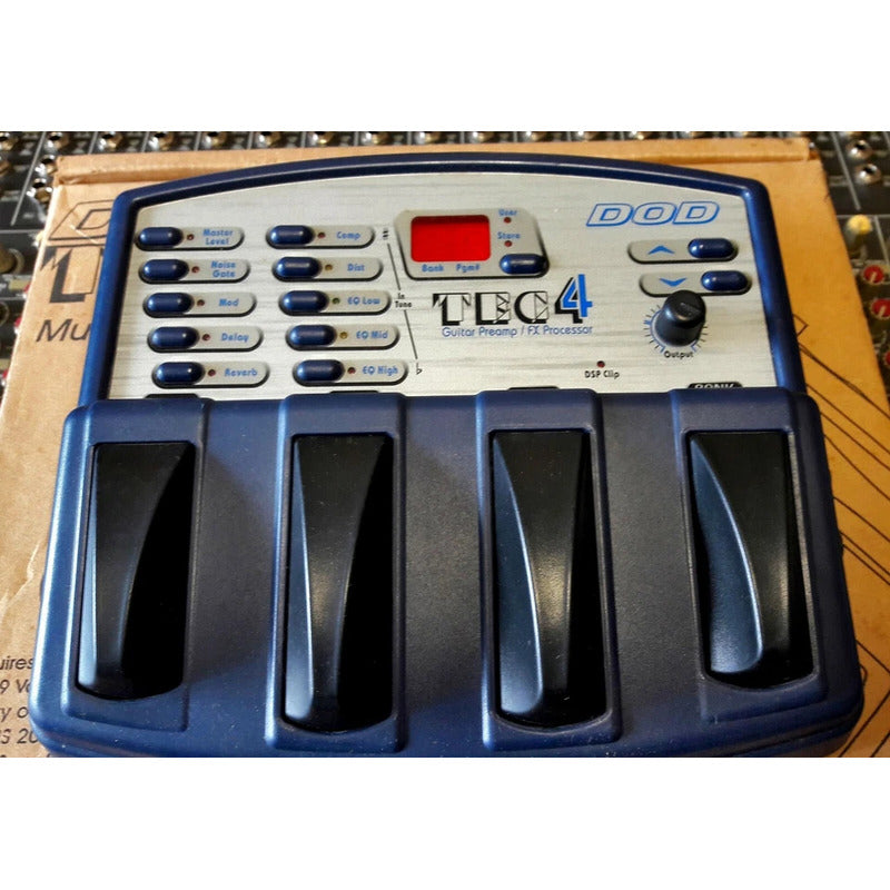 Pedaleira Dod Tec 4 - Multi Efeitos - U S A Azul