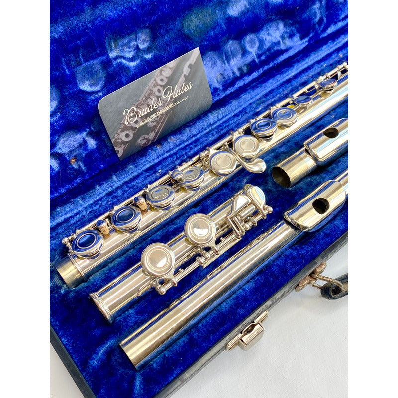 Flauta Transversal Armstrong 104  C/ 2 Bocais - U S A #65 Prata