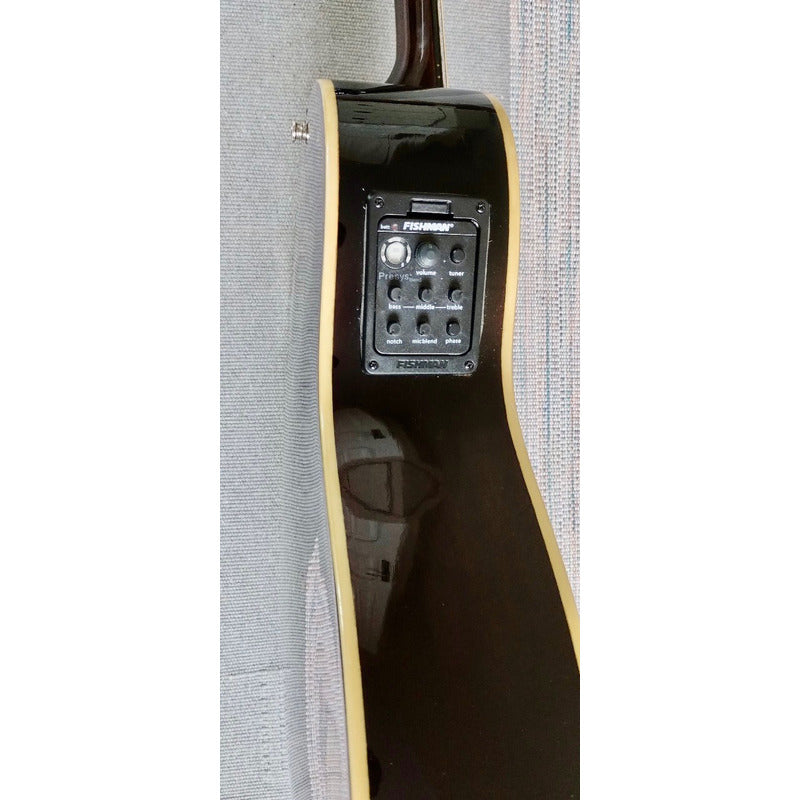 Violao Crafter Eletroacústico Jte98ceq Dbs - Made Korea Marrom-escuro