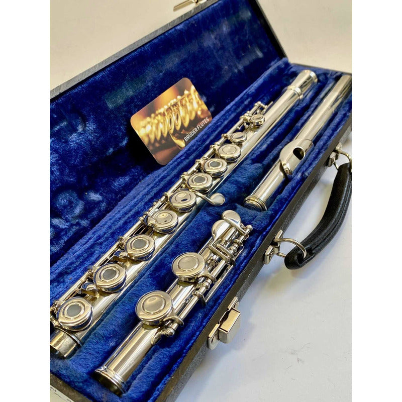 Flauta Transversal Emerson Alpha Porta Lab+riser Prata U S A Prata