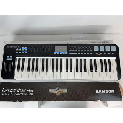 Controlador Midi Samson 49 Teclas Graphite 49 Usb