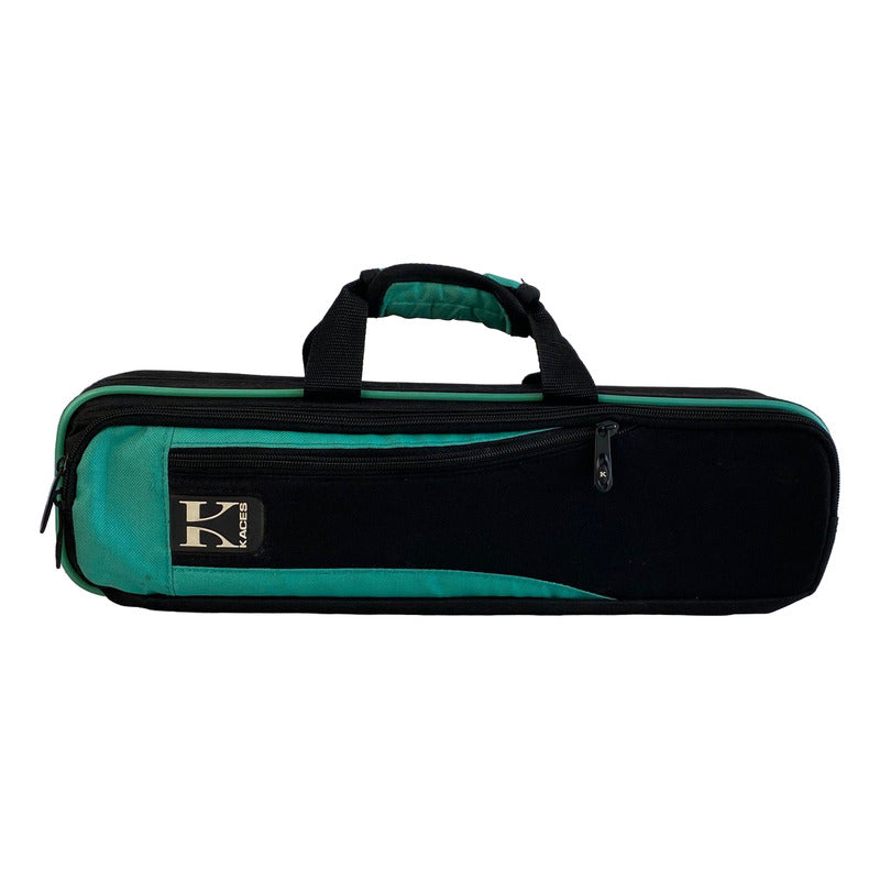 Case Flauta Transversal Kaces Verde Preto - Made In Usa #16