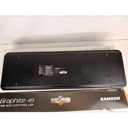 Controlador Midi Samson 49 Teclas Graphite 49 Usb