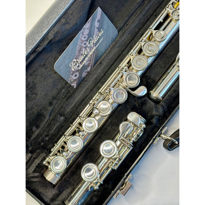 Flauta Transversal Emerson  E F 2 - Made In U S A  #95 Prata