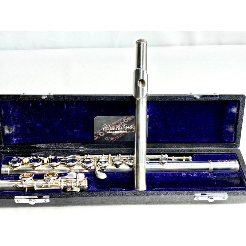 Flauta Transversal Sun Haruno Flutes / Japan / Mi Mec #75 Prata