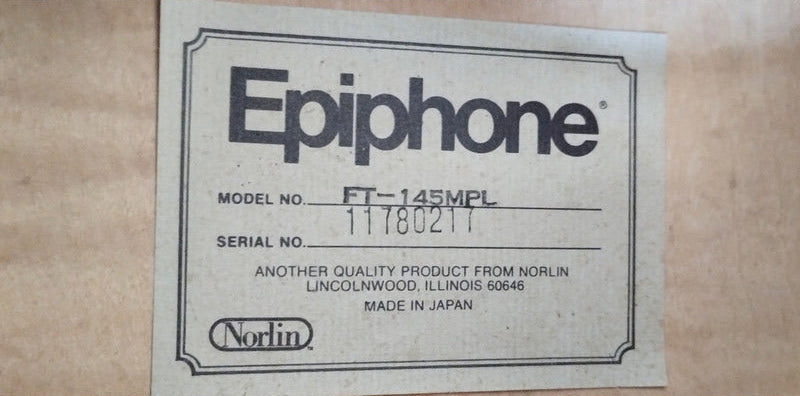 Violão EpiPhone F T 145  Mpl - Made Japan Acústico / Vintage Mapple Destro