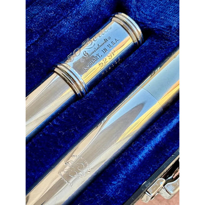 Flauta Transversal Gemeinhardt 52 Sp -  Made In Usa  #132 Prateado