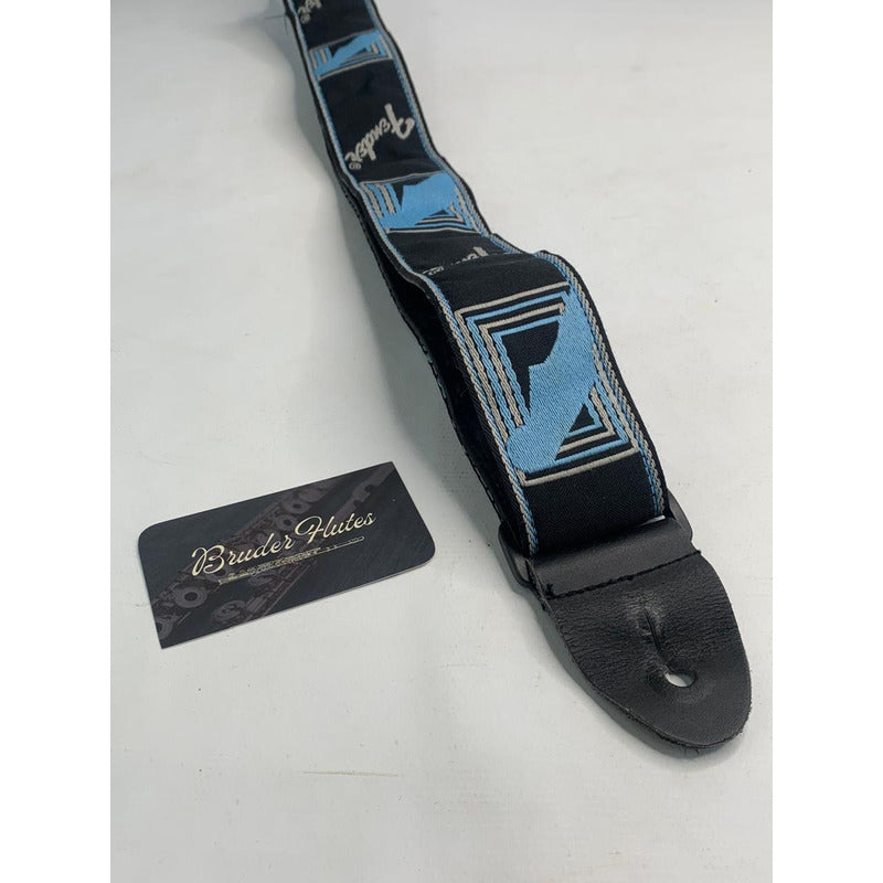 Correia Fender Monogrammed Azul Azul-aço