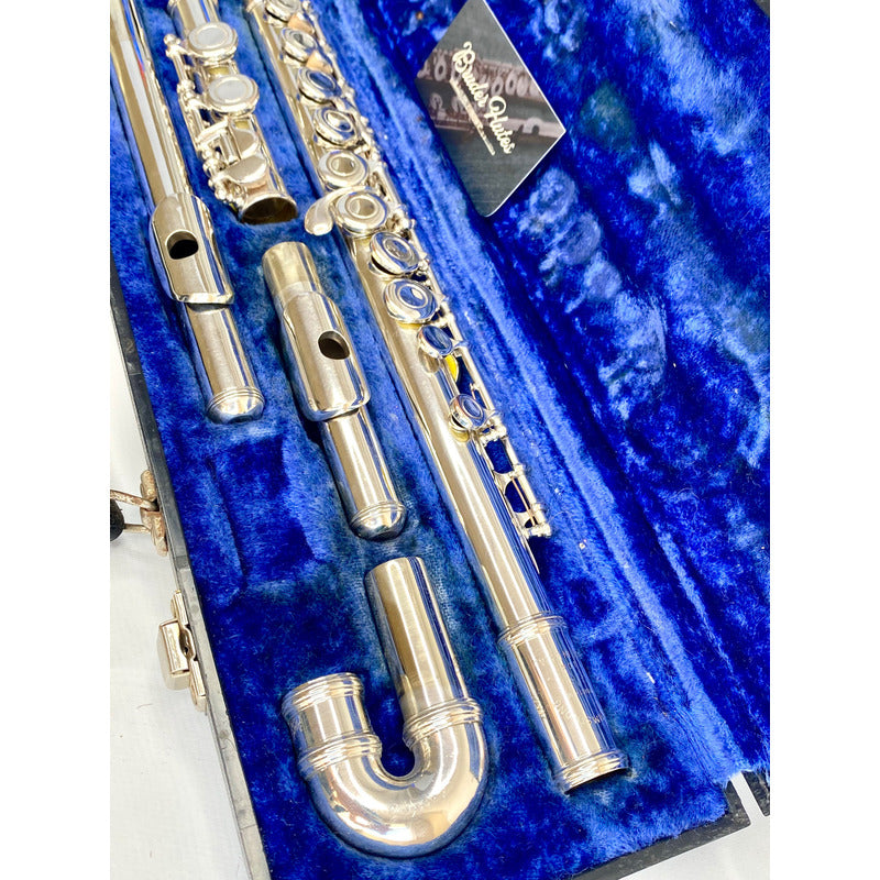 Flauta Transversal Armstrong 104  C/ 2 Bocais - U S A #65 Prata