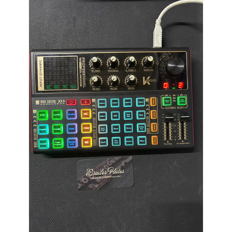 Placa De Som Sk300 Live, Trocador De Voz Externo / Mixer