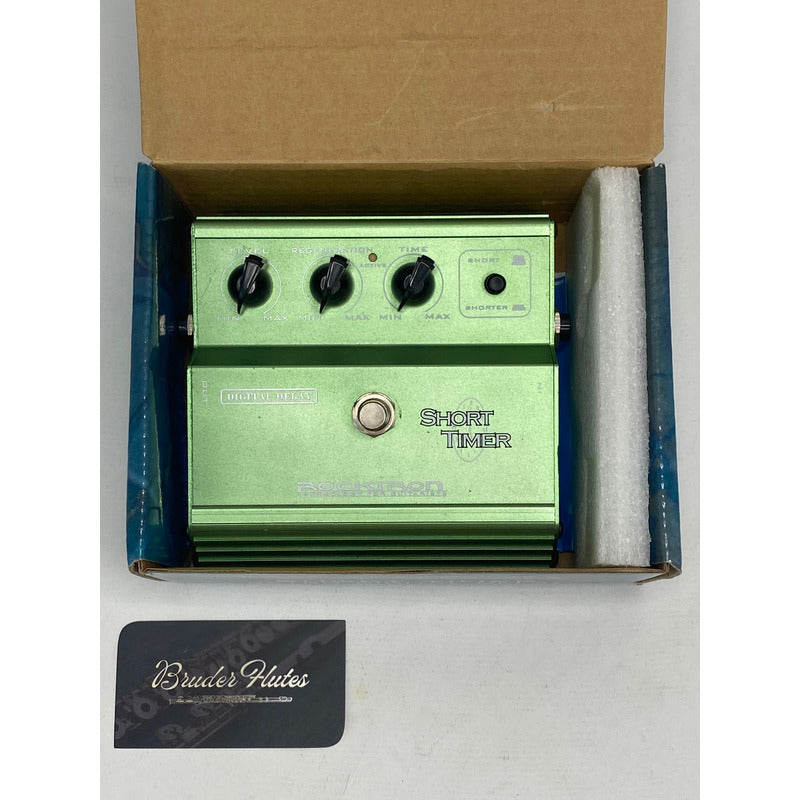 Pedal Rocktron Para Guitarra Delay Short Timer / Made In Usa Verde-claro