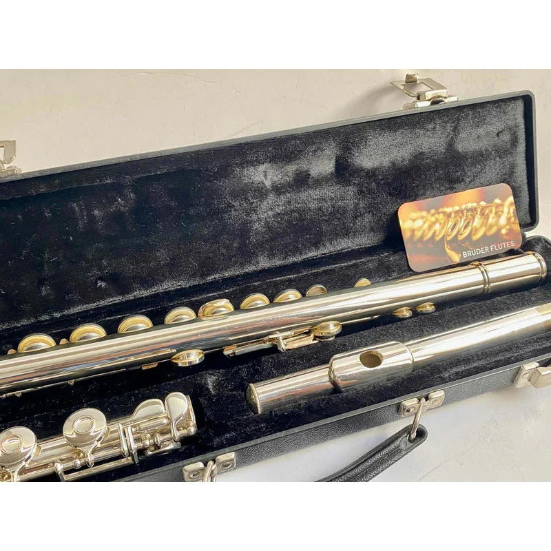 Flauta Transversal Olds Na75f P. Lábio +riser Prata Usa  #11 Prata