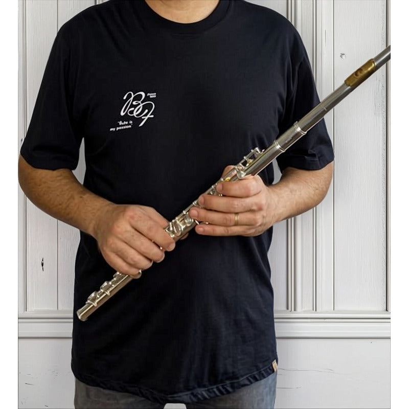 Camiseta Flauta Transversal Djalma Julliot - Project / Preto