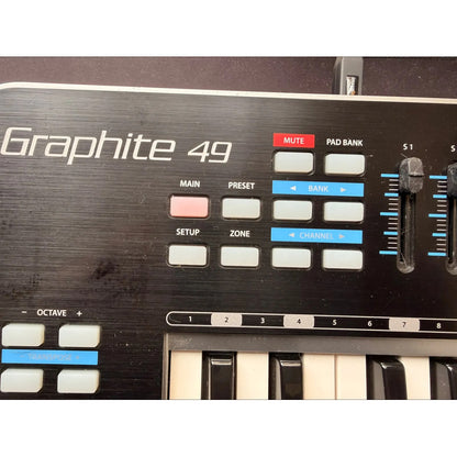 Controlador Midi Samson 49 Teclas Graphite 49 Usb
