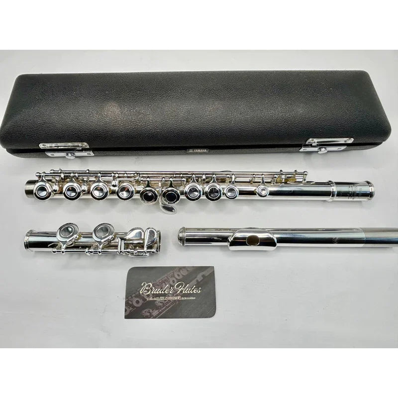 Flauta Transversal Yamaha Advantage 200 Ad - Made Indone #76 Prata