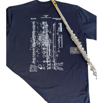 Camiseta Flauta Transversal Djalma Julliot Project - Preto - TAM P