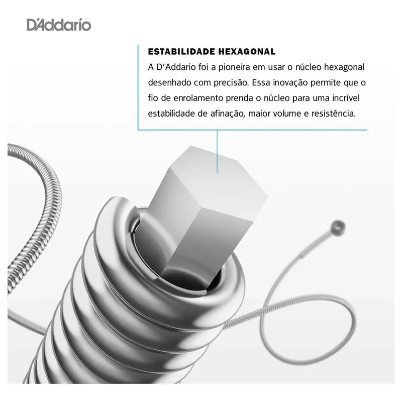 Encordoamento Violão Aço .012 D'addario Phosphor Bronze Ej16