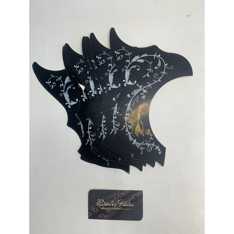 Escudo Para Violão Preto / Made In Usa Listras Preto