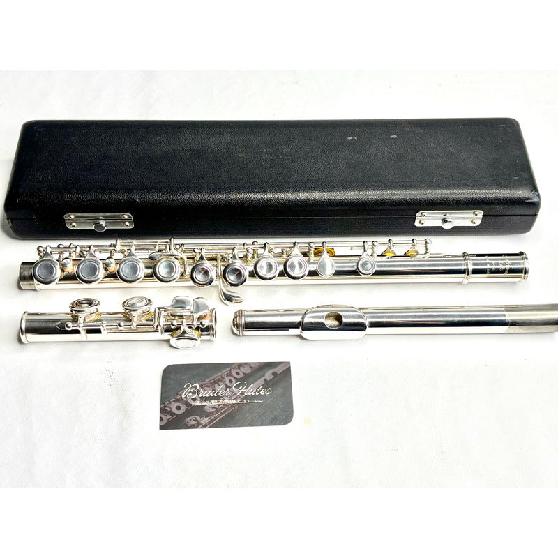 Flauta Transversal Sun Haruno Flutes / Japan / Mi Mec #75 Prata