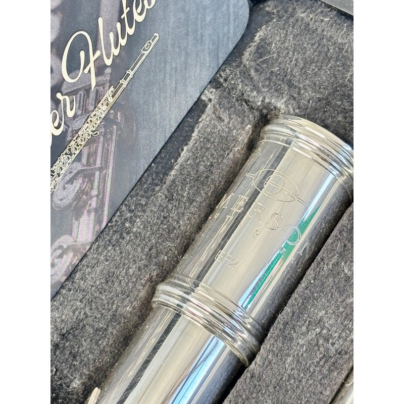 Flauta Transversal Emerson  E F 2 - Made In U S A  #95 Prata