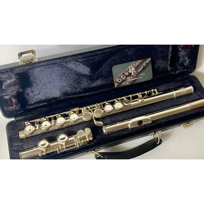 Flauta Transversal Amati Kraslice AFL 201 - Porta Lábio & Riser em Prata Maciça - Made in Czech Republic #102