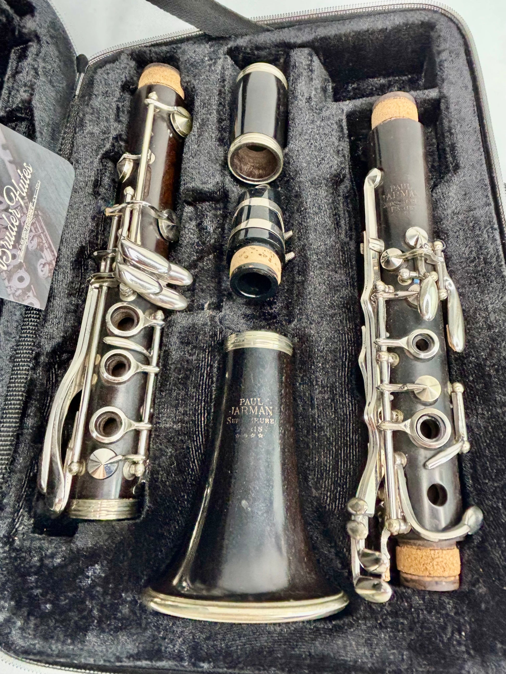 Clarinete Paul Jarman - Madeira De Ébano - Made In Frace #68 Marrom-escuro