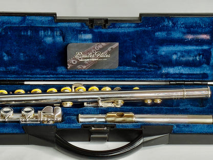 Flauta Transversal Buffet Crampon Bc6010 Ouro - England  #99 Prateado Dourado