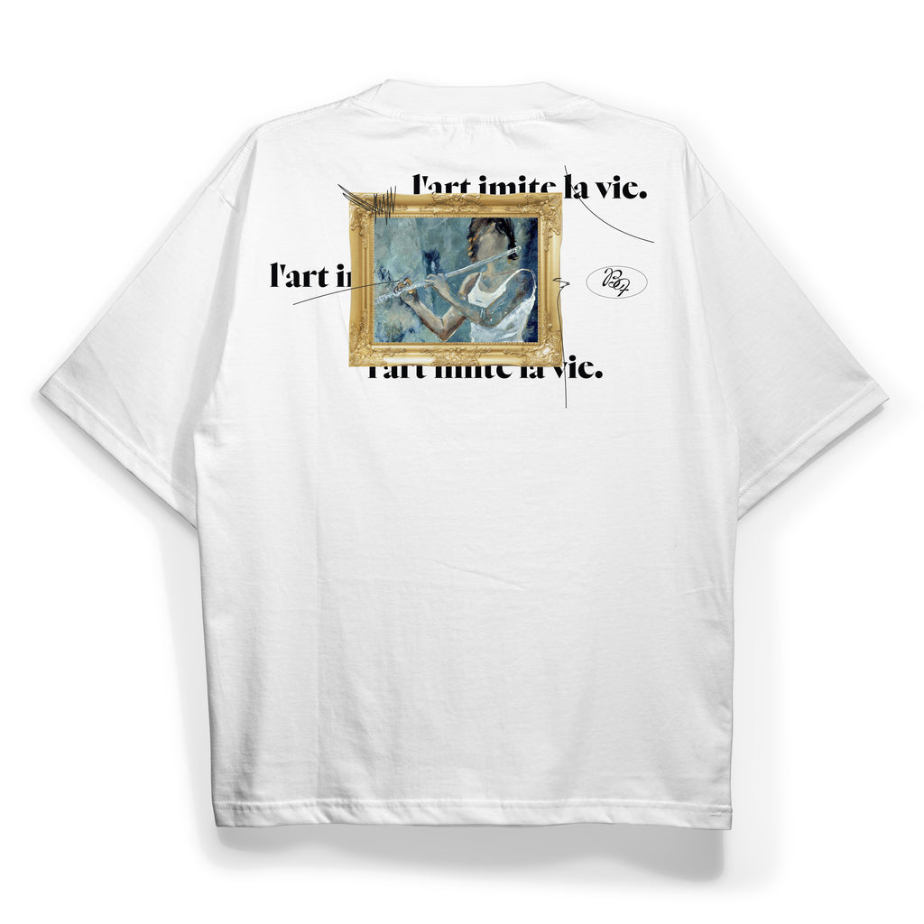 Camiseta Flauta Transversal -  A Arte Imita A Vida